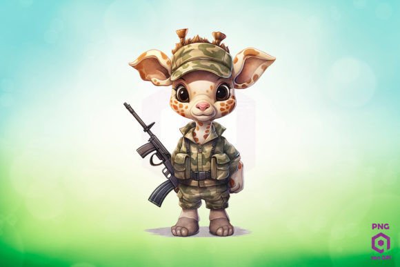 Download Army Giraffe Clipart PNG - Giraffe clipart Collection
