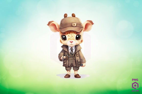 Download Detective Giraffe Clipart PNG - Giraffe clipart Collection