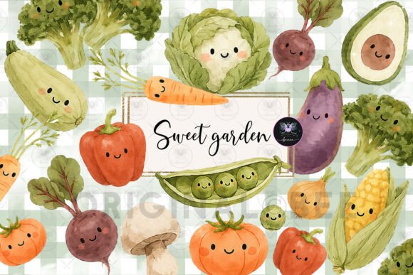 Download Cute Garden Clipart Watercolor - Premium Resources