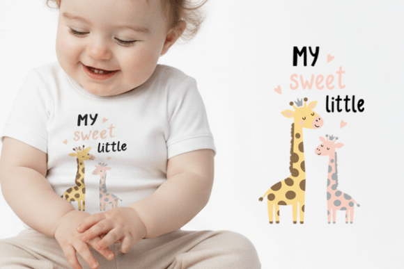 Download Baby Giraffe Clipart My Sweet Little PNG - Giraffe clipart Collection