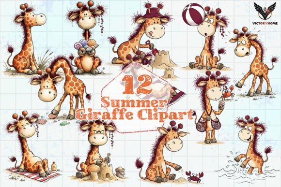 Download Summer Giraffe Clipart PNG - Giraffe clipart Collection