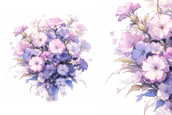 Download Lavender Flowers Bouquet, Watercolor Art - Watercolor art Collection